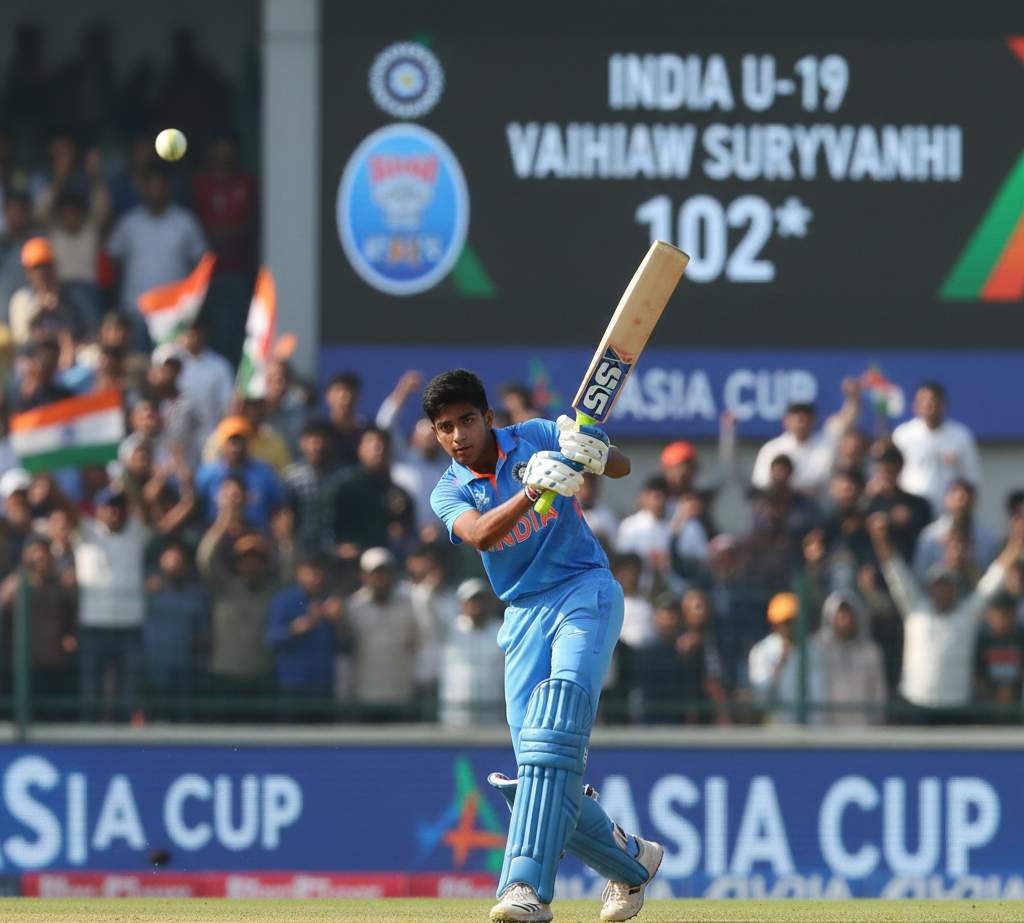 वैभव सूर्यवंशी ने U-19 एशिया कप में ठोकी तूफ़ानी सेंचुरी