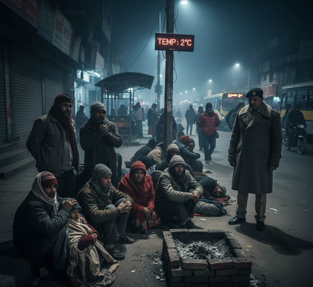 ठंड का कहर: 42 स्थानों पर अलाव की व्यवस्था नदारद, यात्रियों की मुश्किल बढ़ी