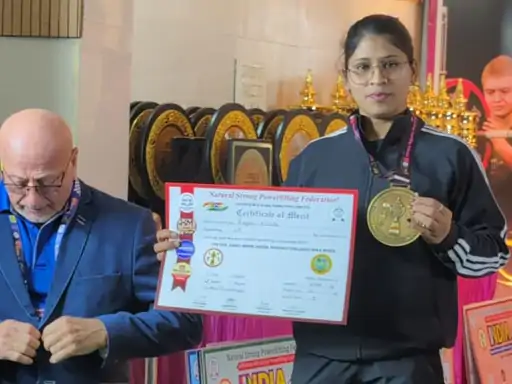 नेशनल पावर लिफ्टिंग में रागिनी अवस्थी ने जीता गोल्ड
