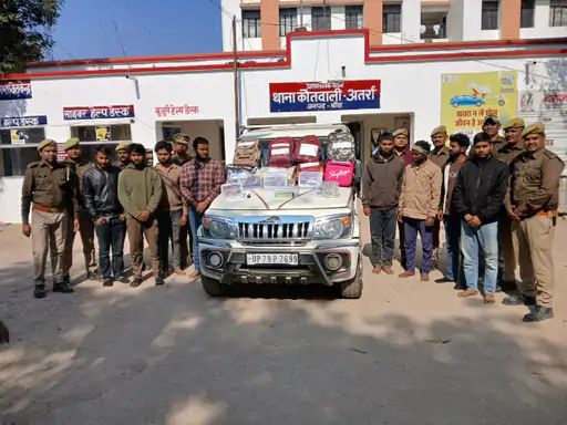 24 किलो खेप के साथ 8 तस्कर गिरफ्तार