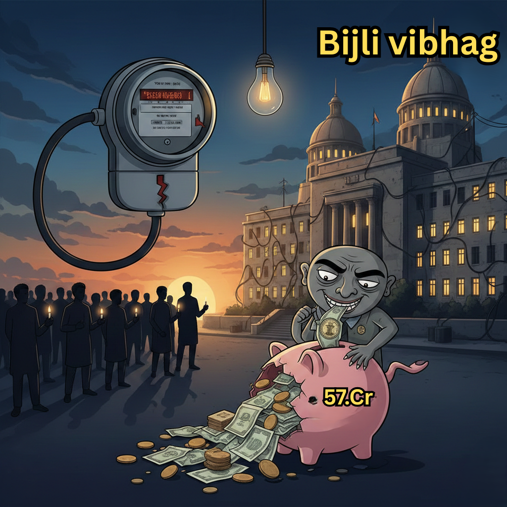 सरकारी विभागों ने डकारे बिजली विभाग के 57 करोड़